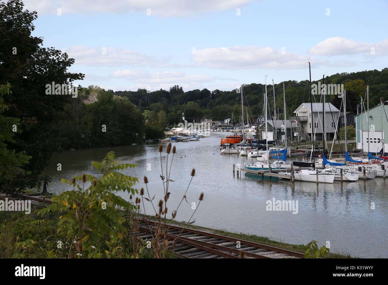 Boats Port Stanley Ontario Canada Stock Photo