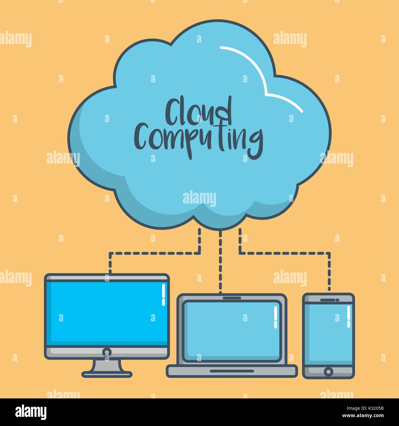 cloud computing design Stock Vector Image & Art - Alamy