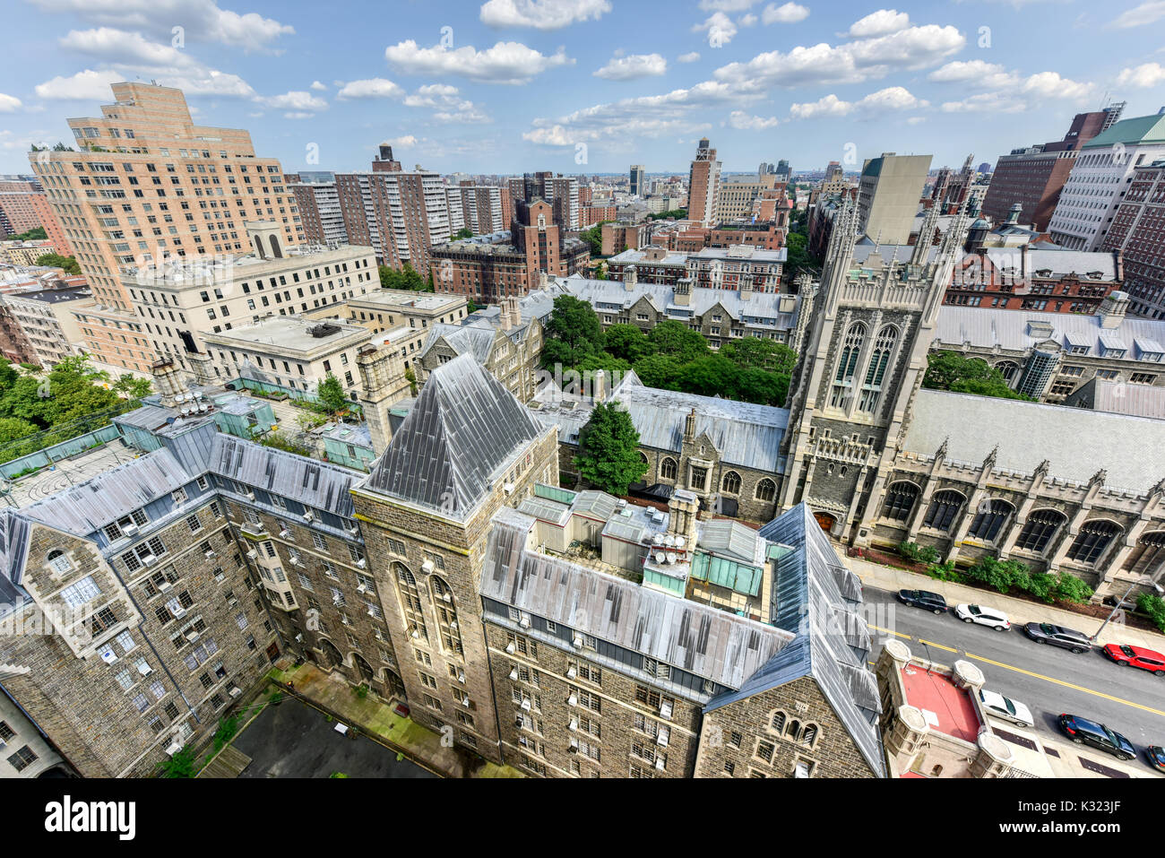 Aerial view of Morningside Heights in New York City Stock Photo Alamy