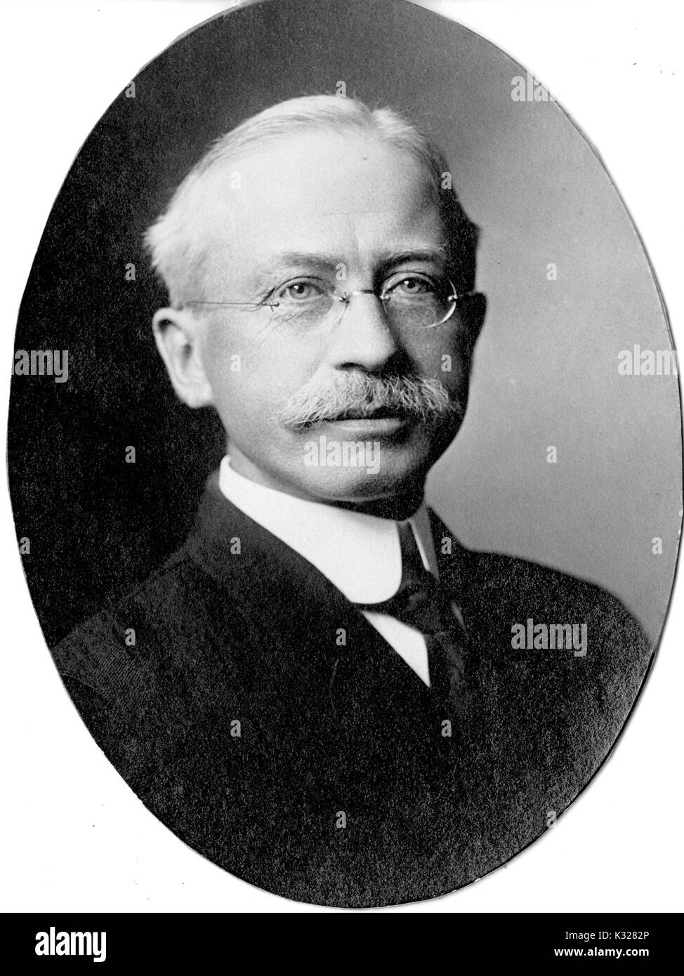 Portrait of classics scholar Herman Louis Ebeling, 1915. Stock Photo
