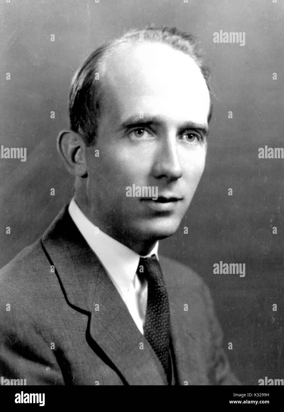 Portrait of German-American physicist Gerhard Heinrich Dieke, 1938. Stock Photo