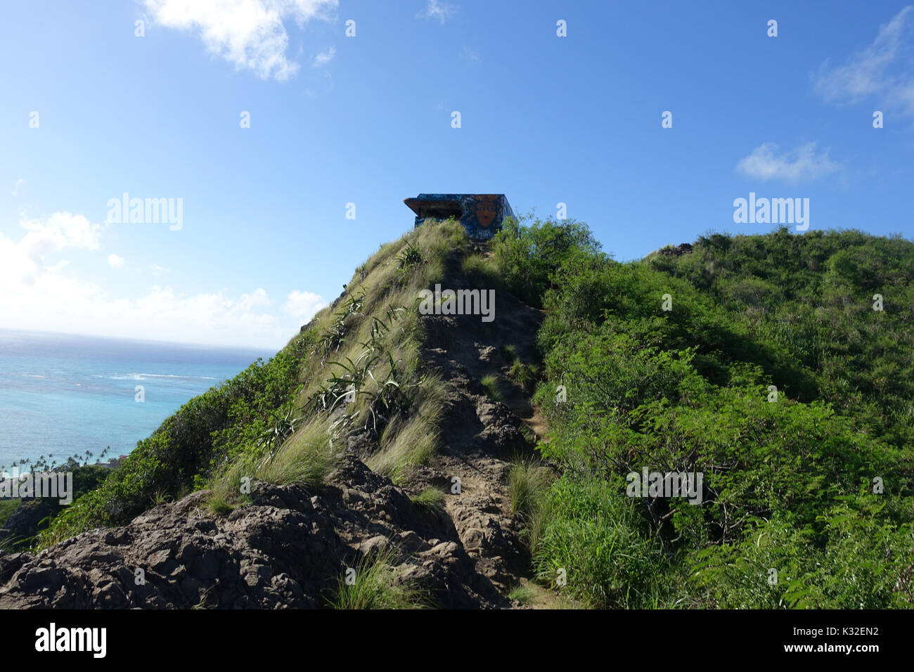 Pillbox Hiking Trail This short, sometimes narrow hike features two military bunkers decorated