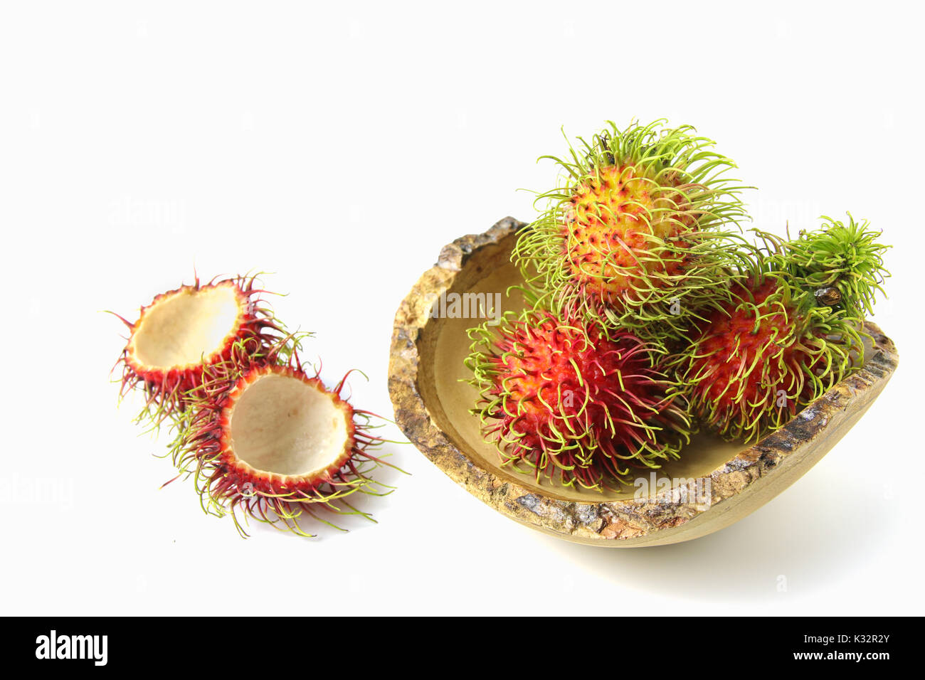 rambutan isolated on the white background Stock Photo - Alamy