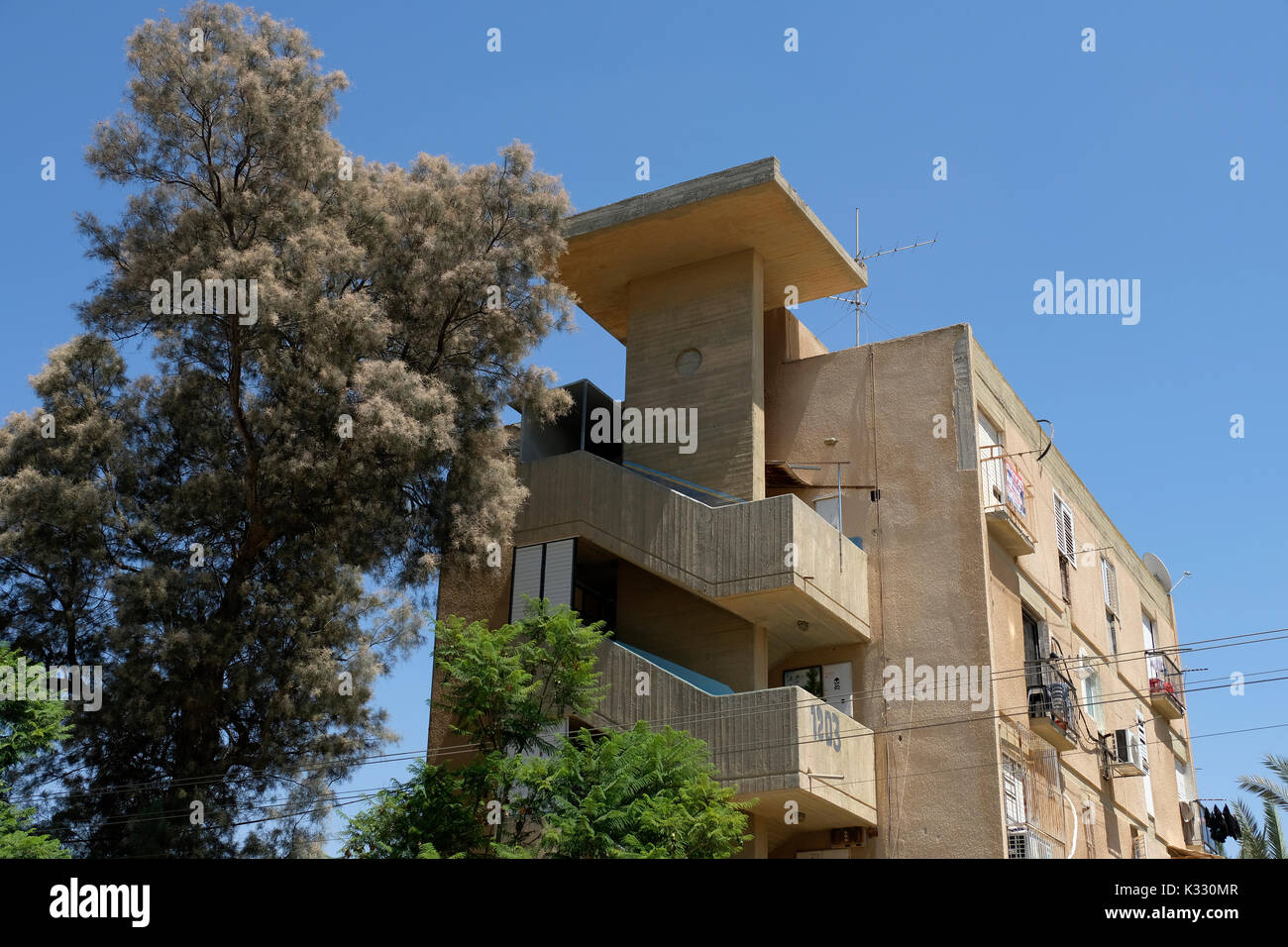 A typical apartment block built in the 70s for new Jewish immigrants in