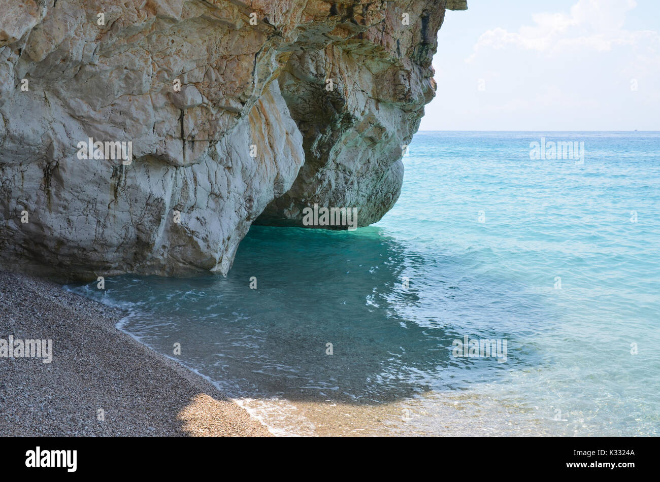 Gjipe beach, Albania Stock Photo