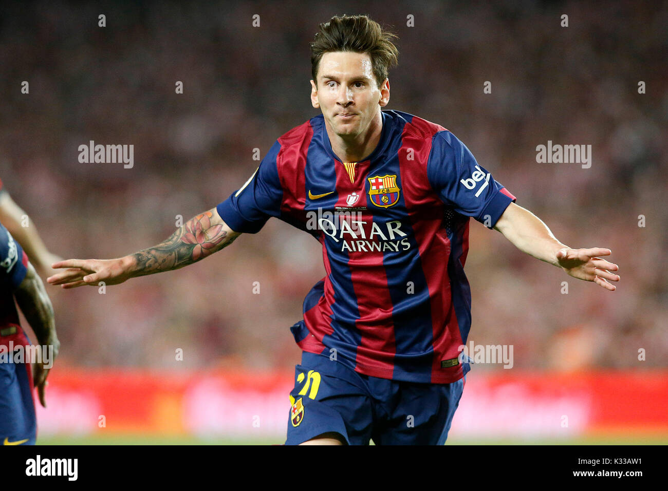 FC Barcelona Leo Messi. The Argentine player is a soccer star in Spain and  the world. Considered the best of all time, along with Pele and Maradona  Stock Photo - Alamy