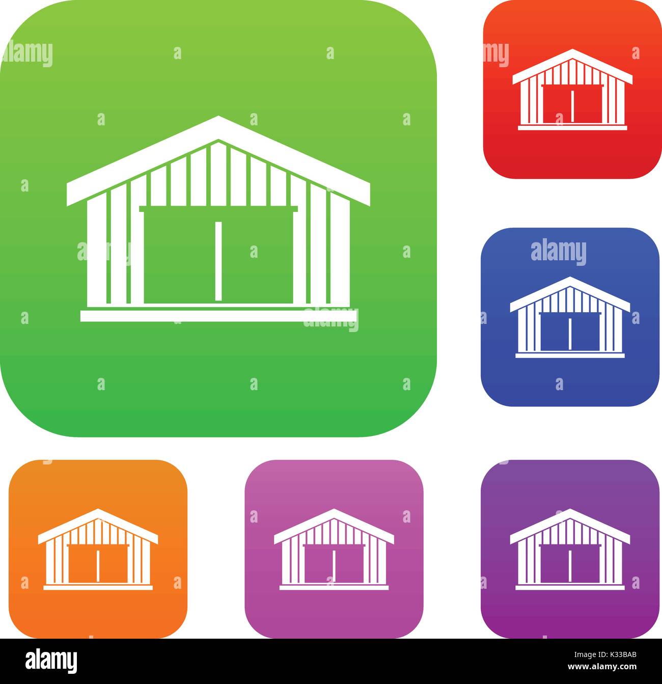 Garage set collection Stock Vector Image & Art - Alamy