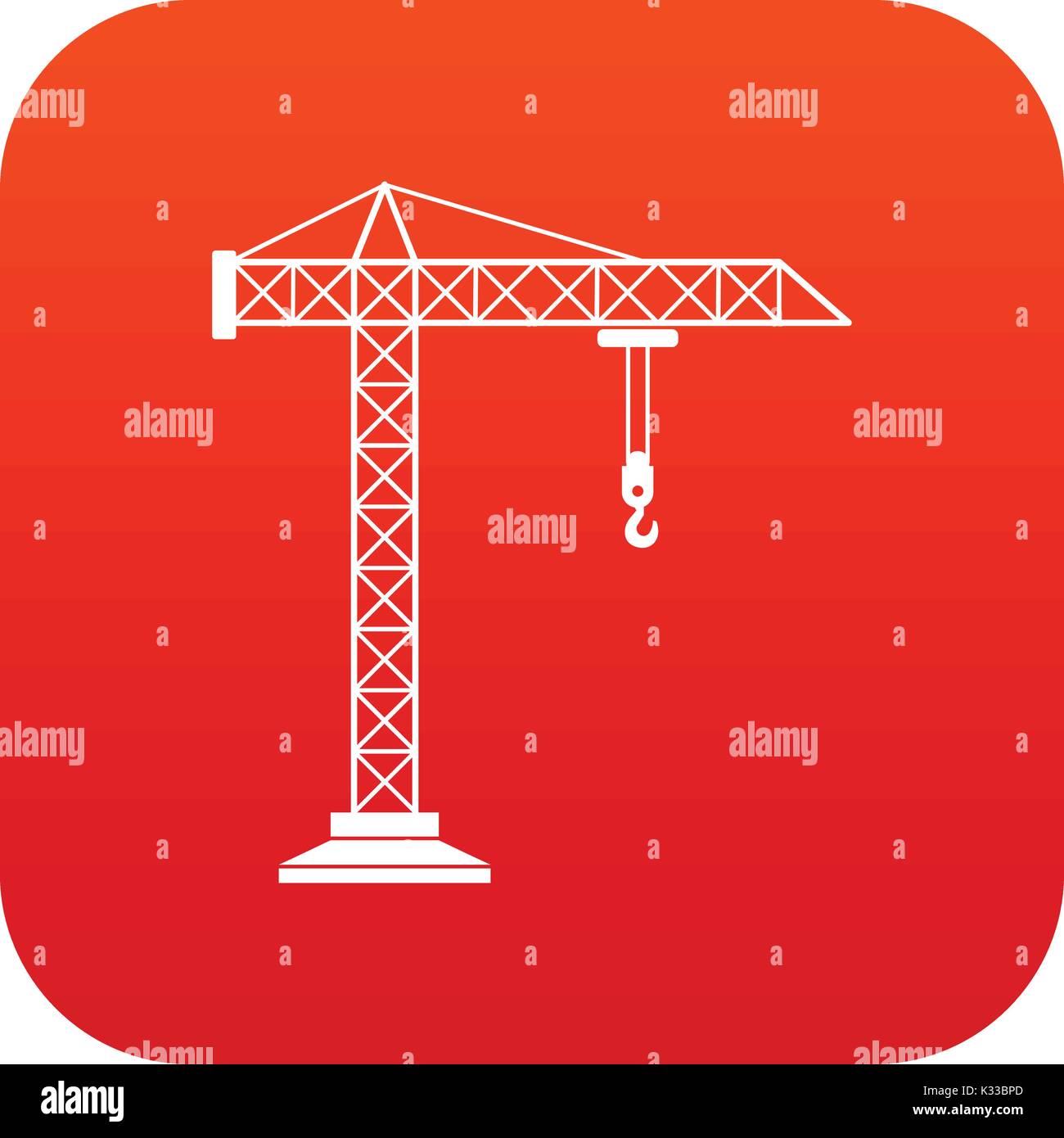 Tall red crane Stock Vector Images - Alamy