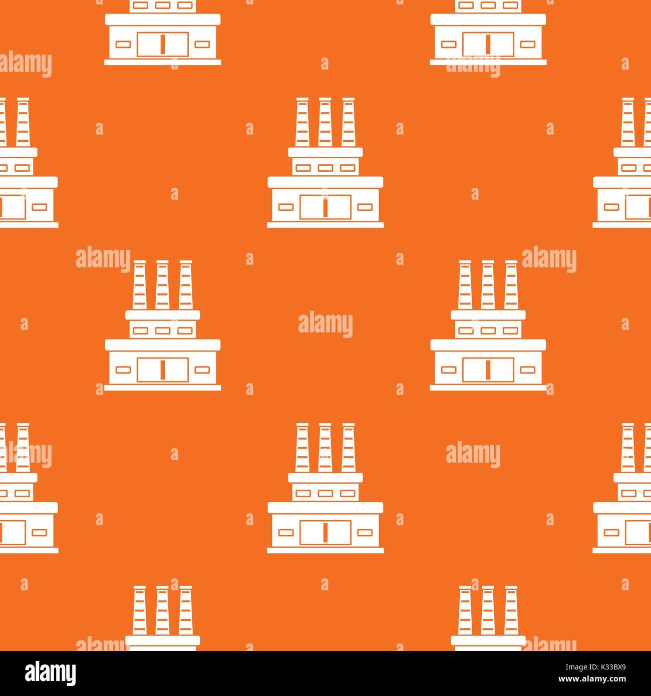 Large oil refinery pattern seamless Stock Vector