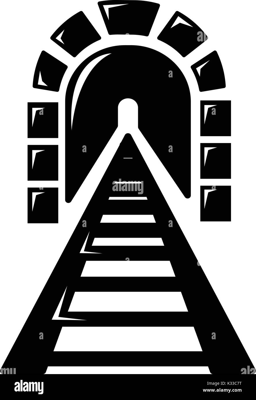 Railway tunnel icon , simple style Stock Vector Image & Art - Alamy