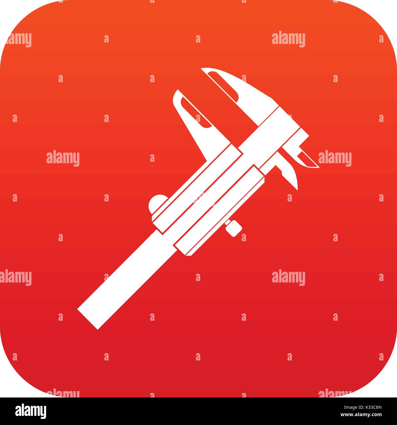 Calipers icon digital red Stock Vector Image & Art - Alamy