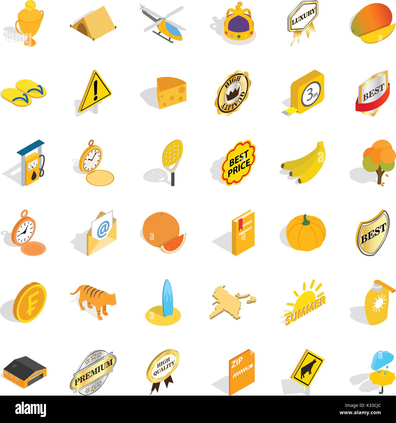 Helicopter icons set, isometric style Stock Vector