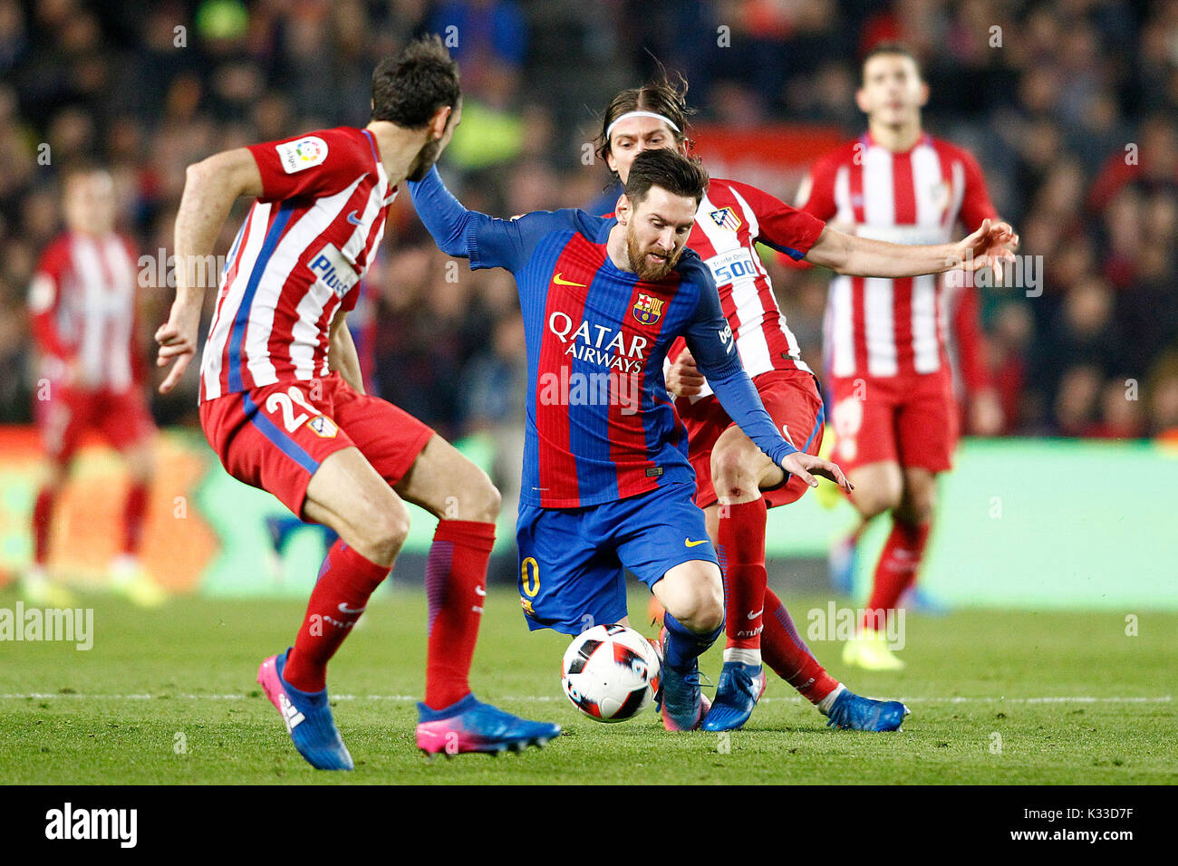 FC Barcelona Leo Messi. The Argentine player is a soccer star in Spain