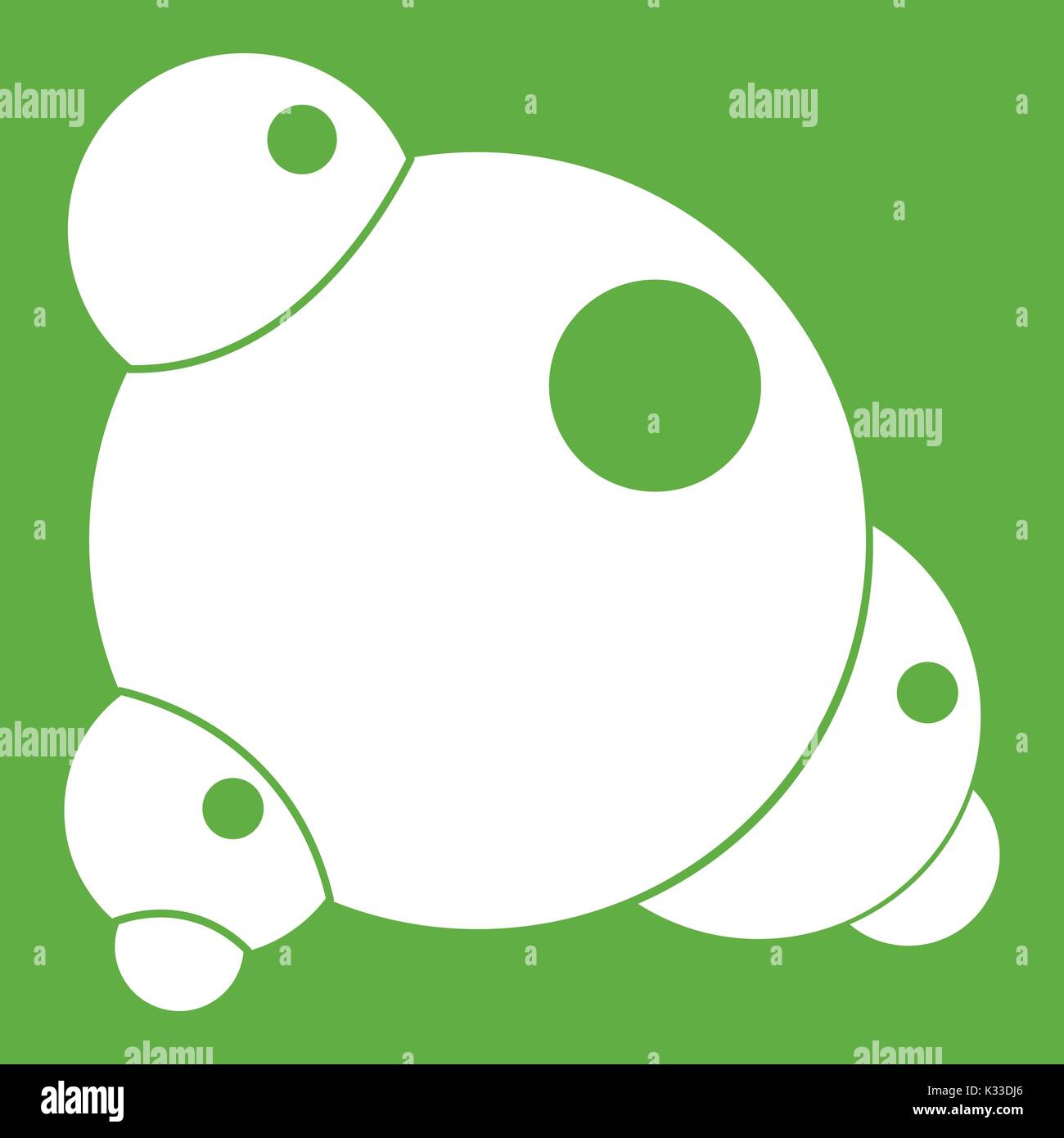 Chemical and physical molecules icon green Stock Vector Image & Art - Alamy