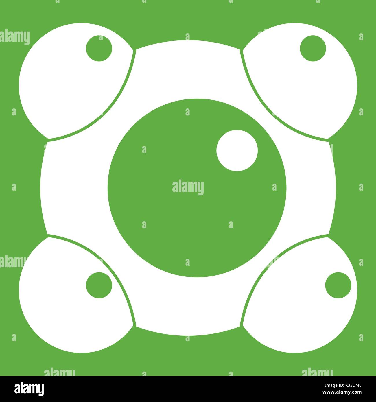 Chemical and physical molecules icon green Stock Vector Image & Art - Alamy