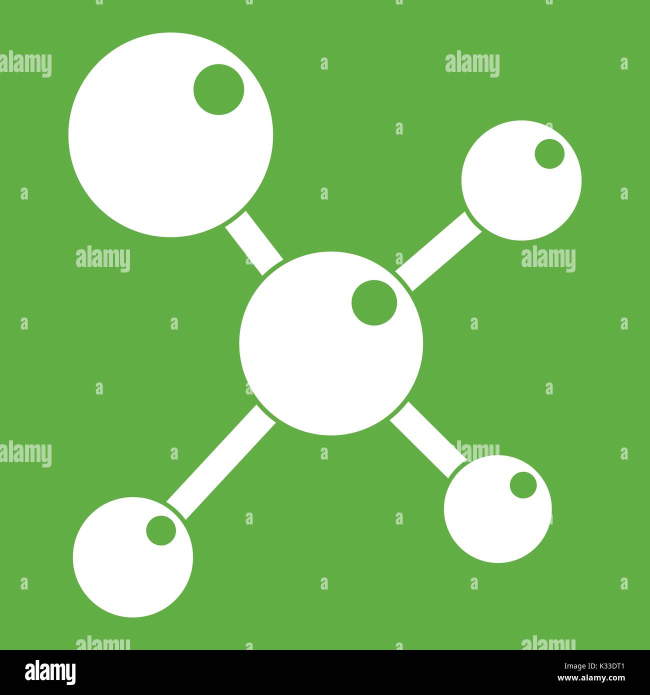 Chemical and physical molecules icon green Stock Vector Image & Art - Alamy