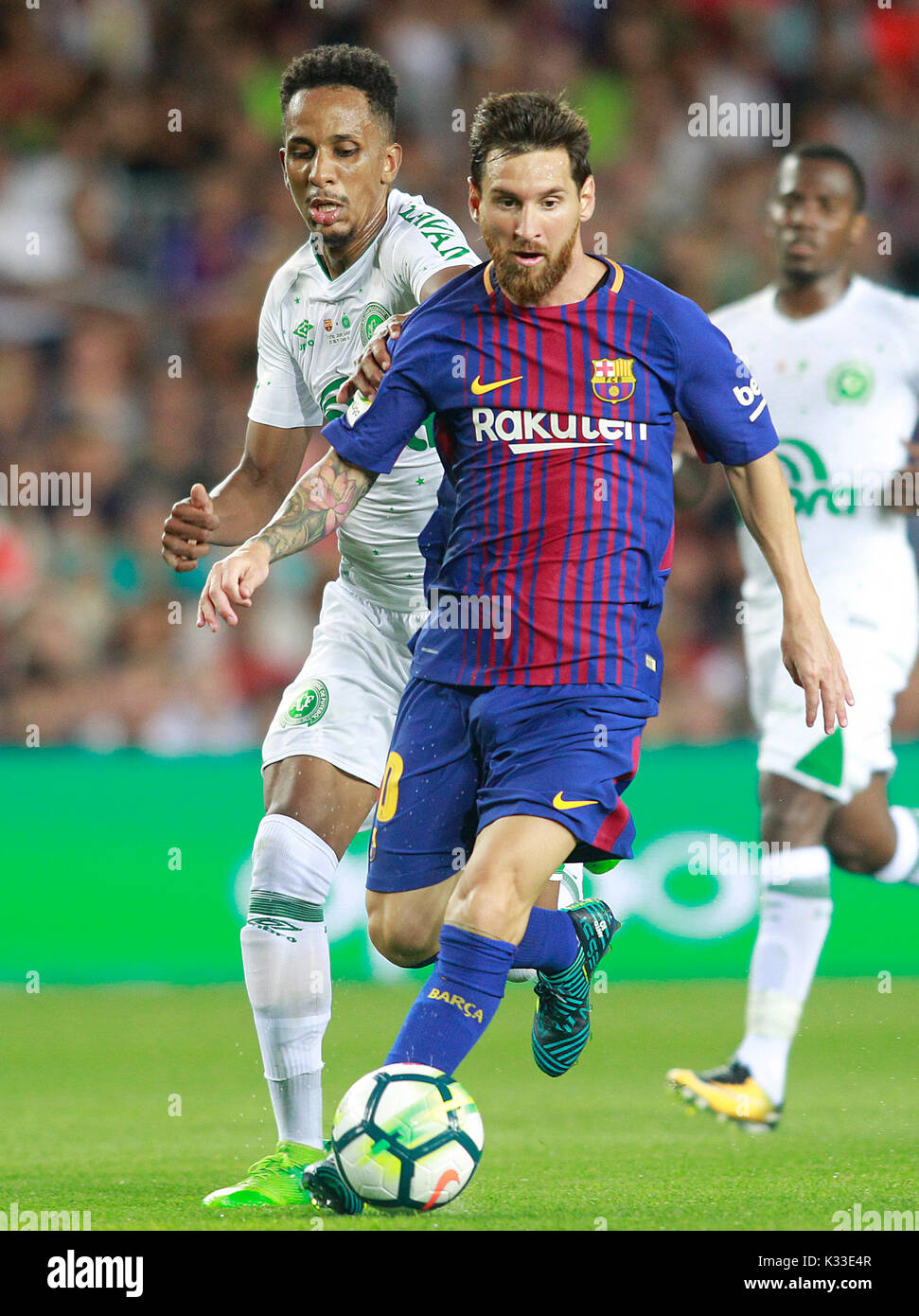 FC Barcelona Leo Messi. The Argentine player is a soccer star in Spain and  the world. Considered the best of all time, along with Pele and Maradona  Stock Photo - Alamy