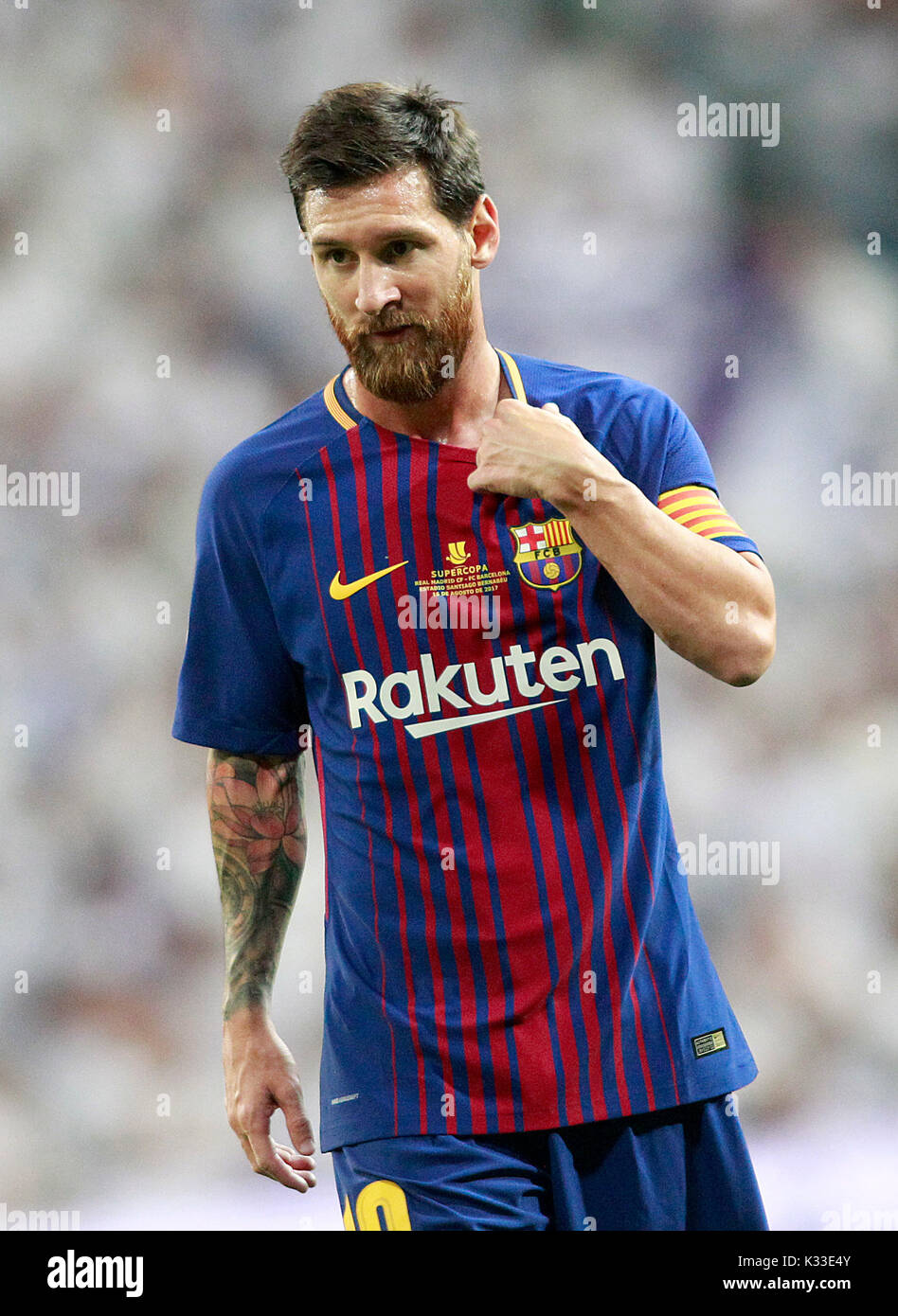 FC Barcelona Leo Messi. The Argentine player is a soccer star in Spain and  the world. Considered the best of all time, along with Pele and Maradona  Stock Photo - Alamy