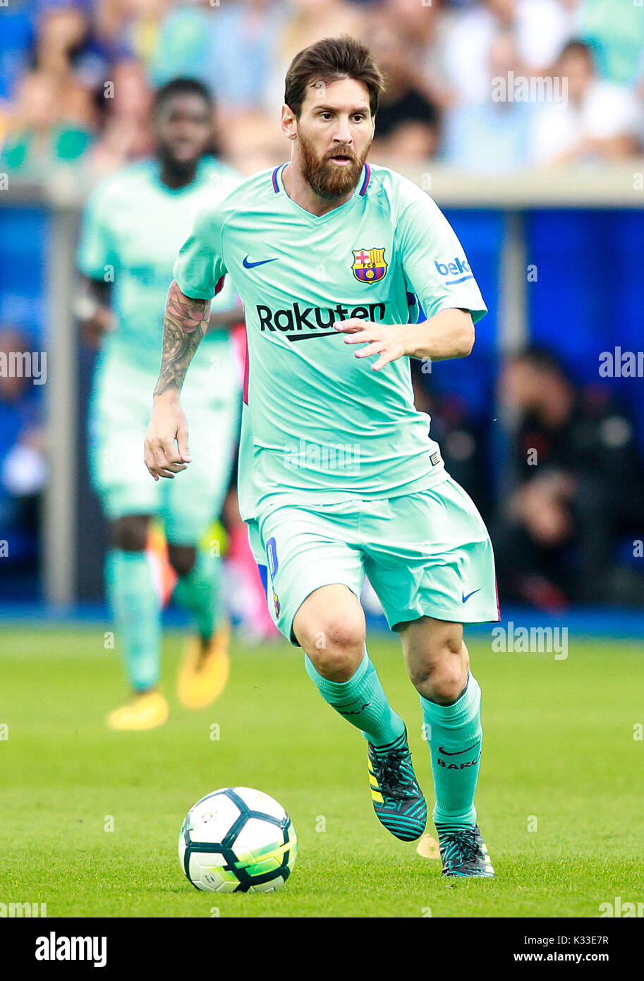 FC Barcelona Leo Messi. The Argentine player is a soccer star in Spain the world. Considered the best of all time, along with Pele and Maradona Stock Photo - Alamy