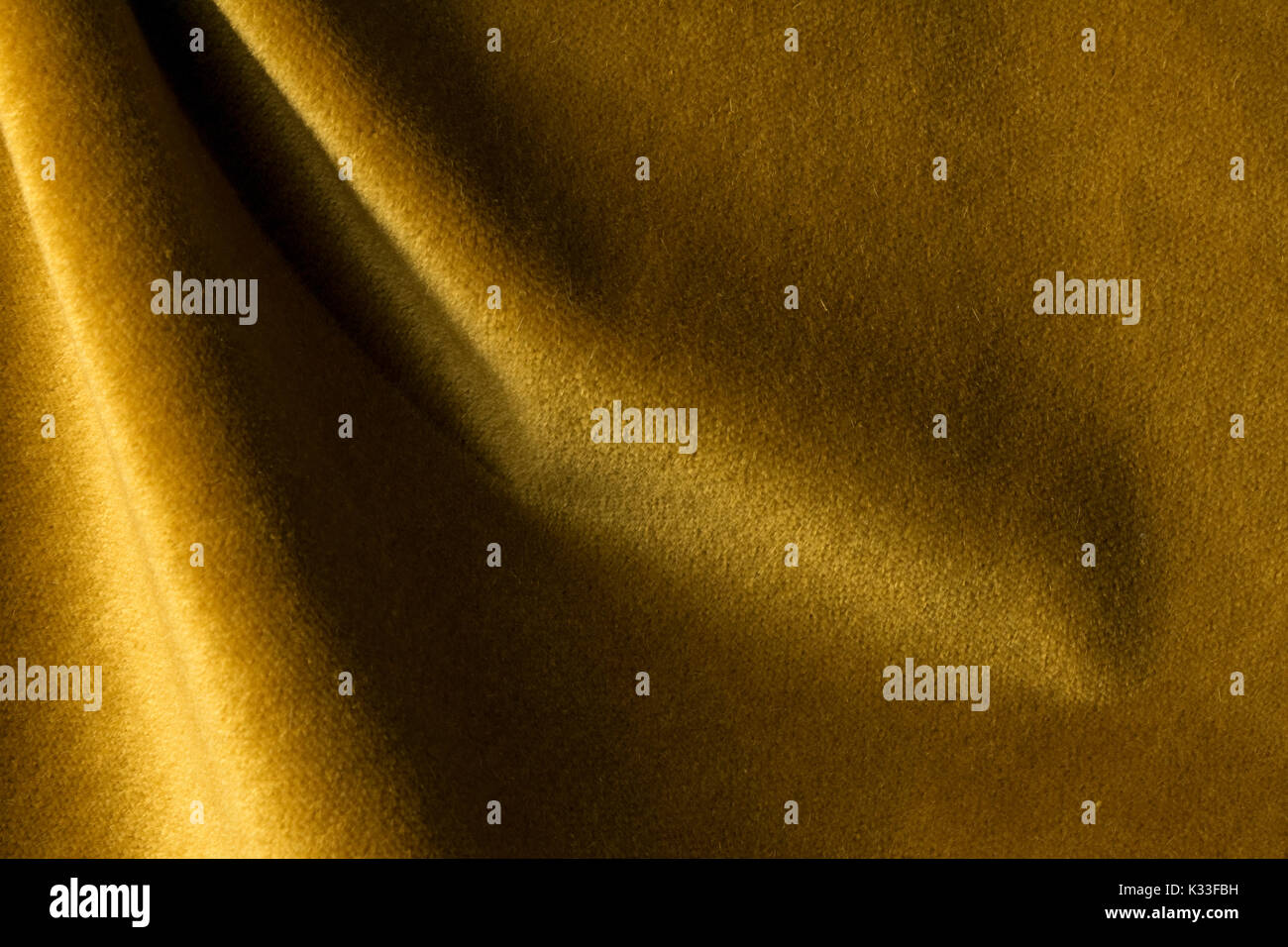 Golden angora goat velours fabric resembling velvet, mixed with natural ...