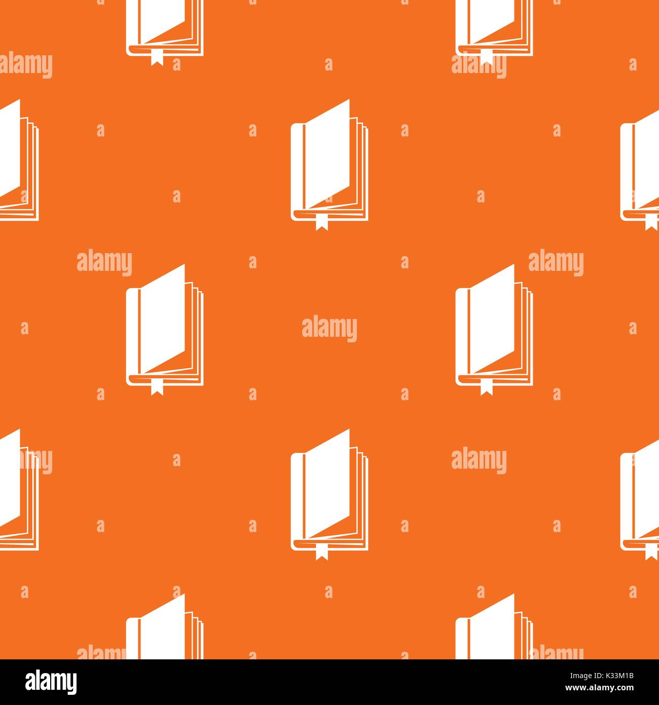 Book with bookmark pattern seamless Stock Vector
