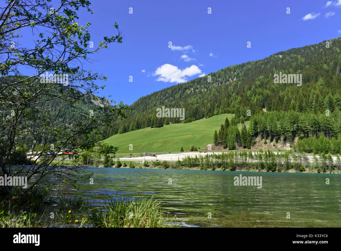 Brennersee, Tyrol, Austria Stock Photo