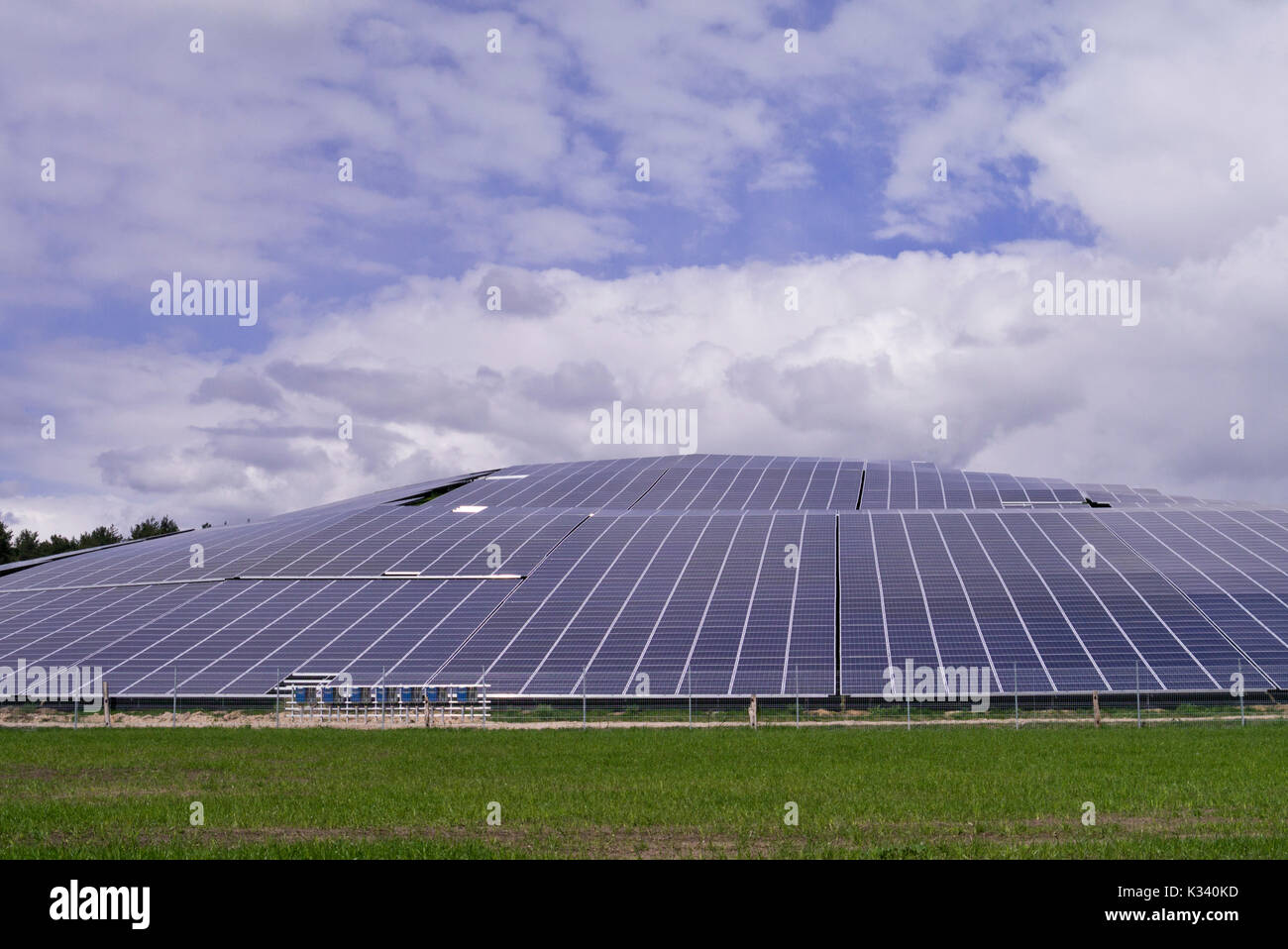 Solar power plant, Brandenburg, Germany Stock Photo Alamy