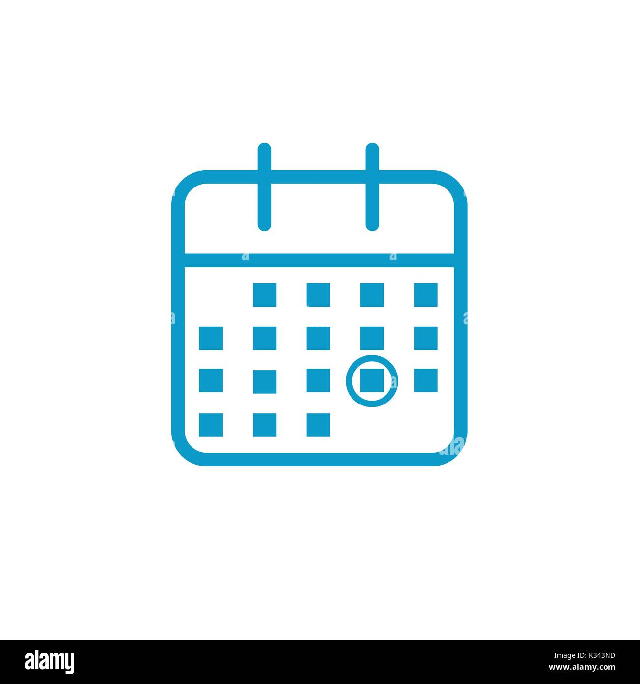 Calendar image with specific date Stock Vector