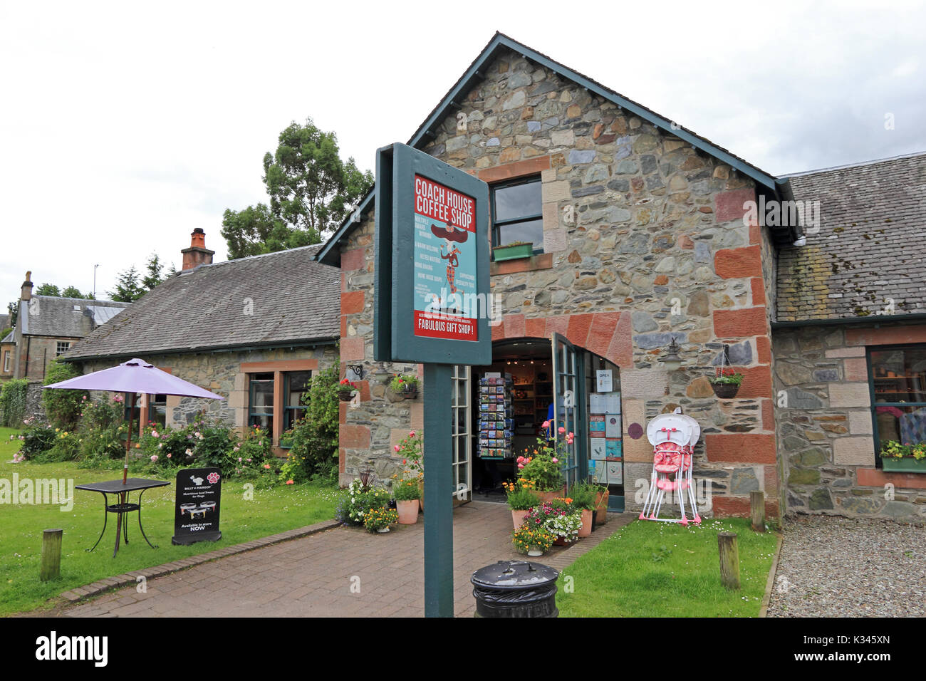 Coach House Coffee Shop, Luss, Scotland Stock Photo