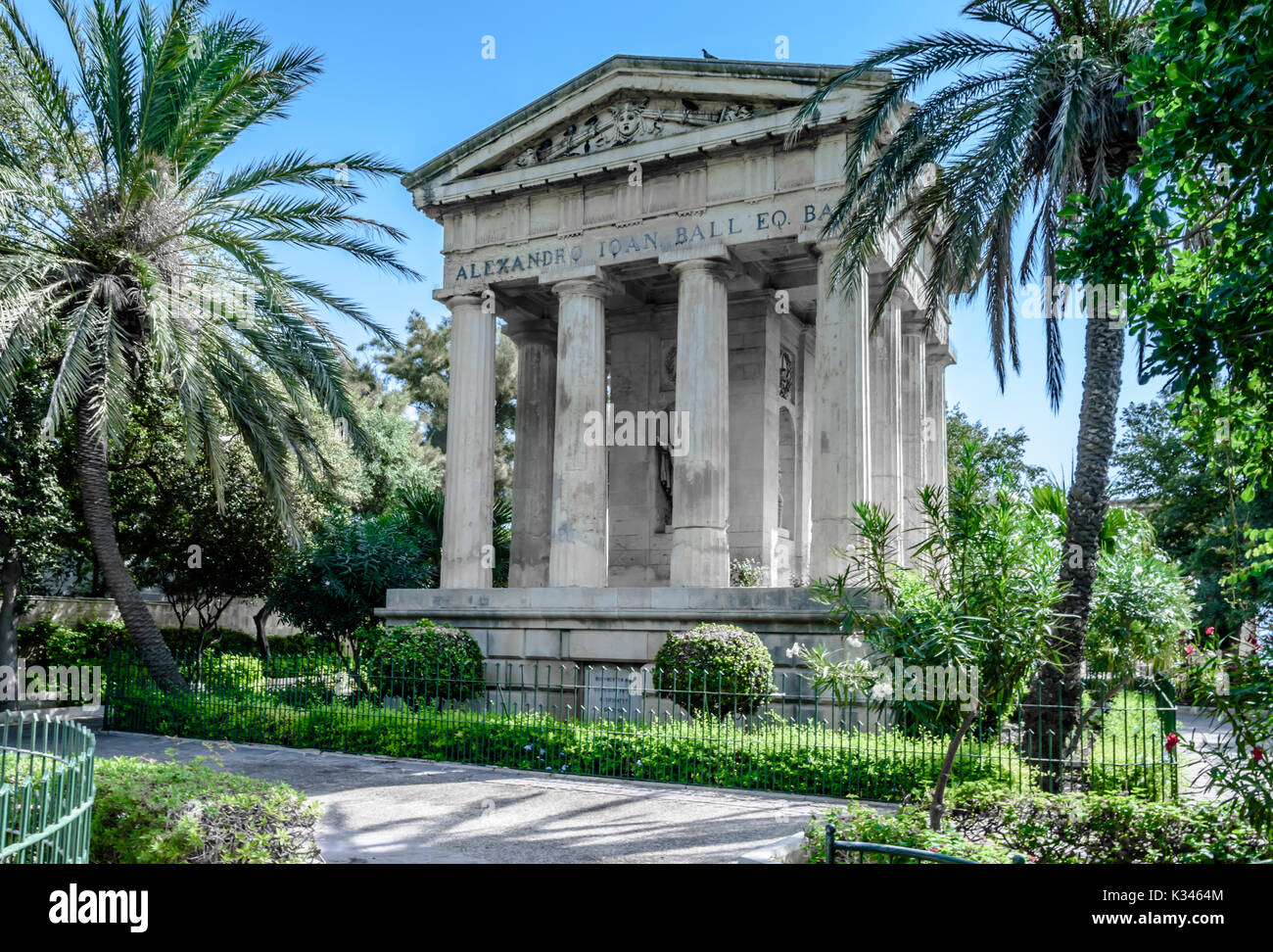 Alexander Ball Monument Stock Photo Alamy