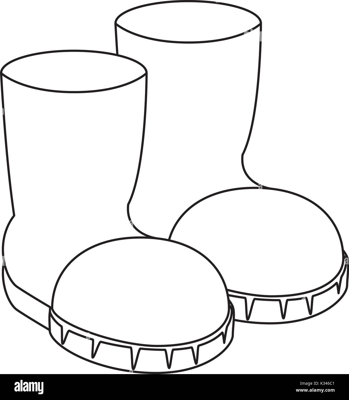 farm boots isolated icon Stock Vector Image Art Alamy