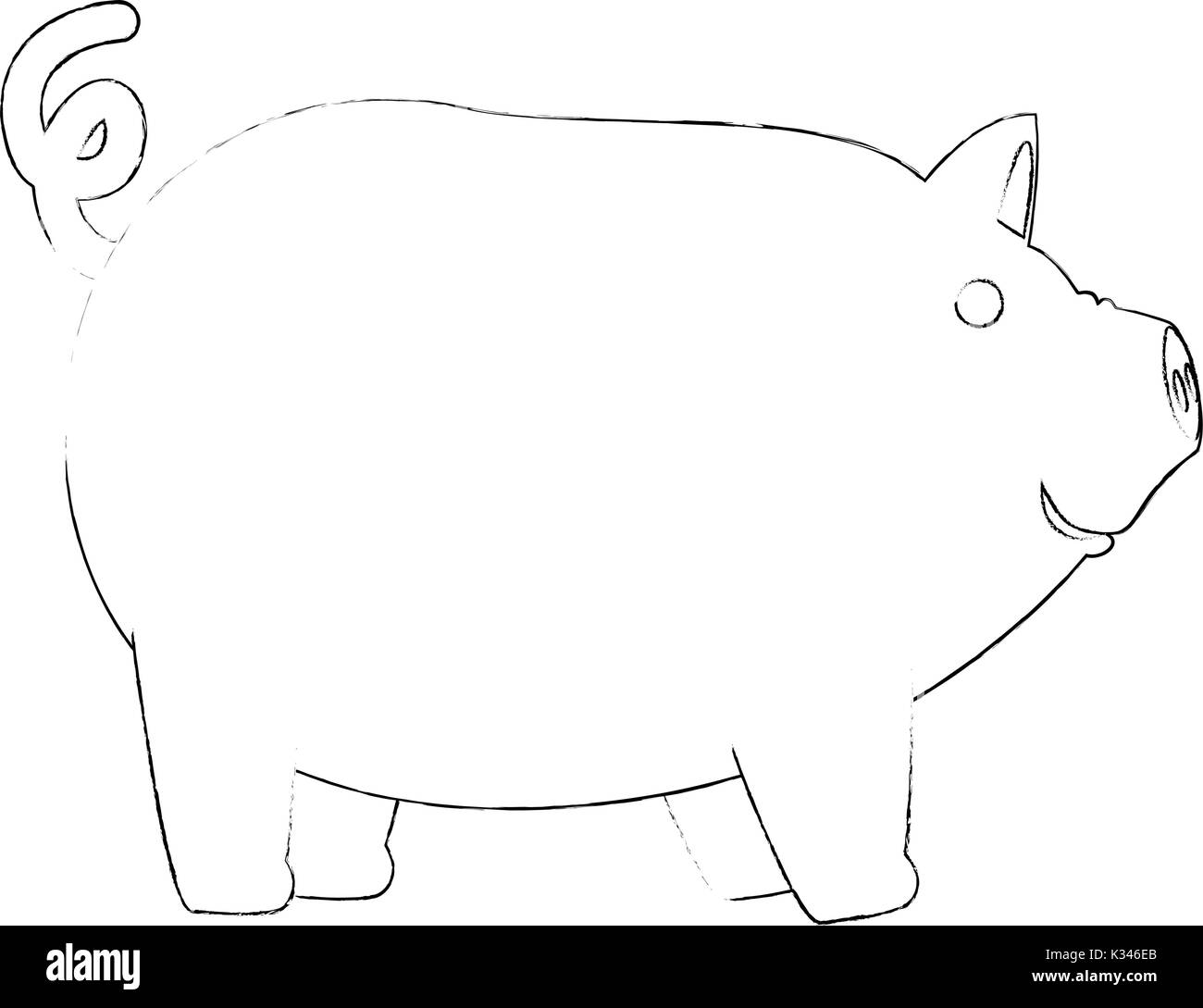 farm pig isolated icon Stock Vector Image & Art - Alamy
