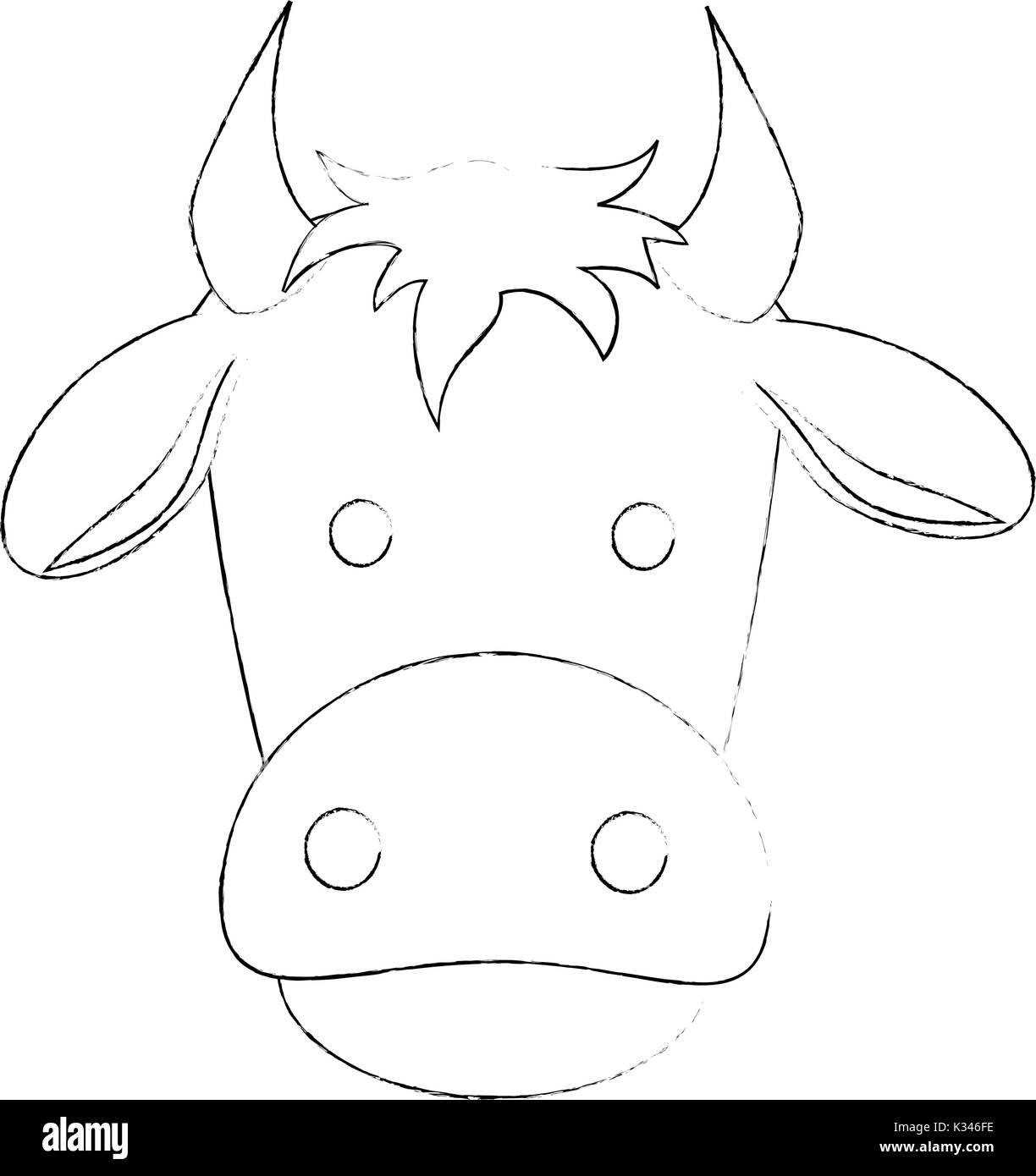 farm cow isolated icon Stock Vector Image & Art - Alamy
