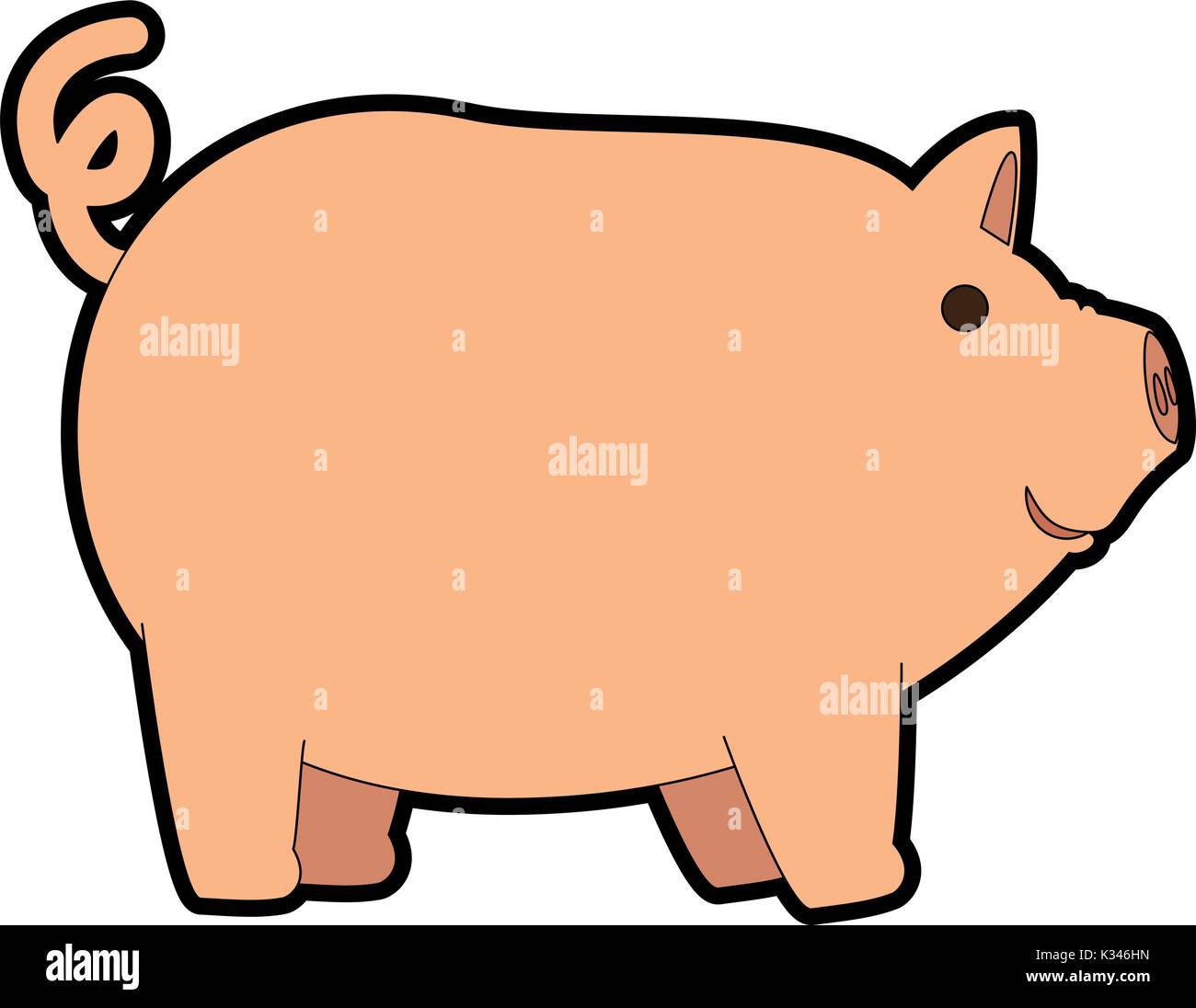 farm pig isolated icon Stock Vector Image & Art - Alamy