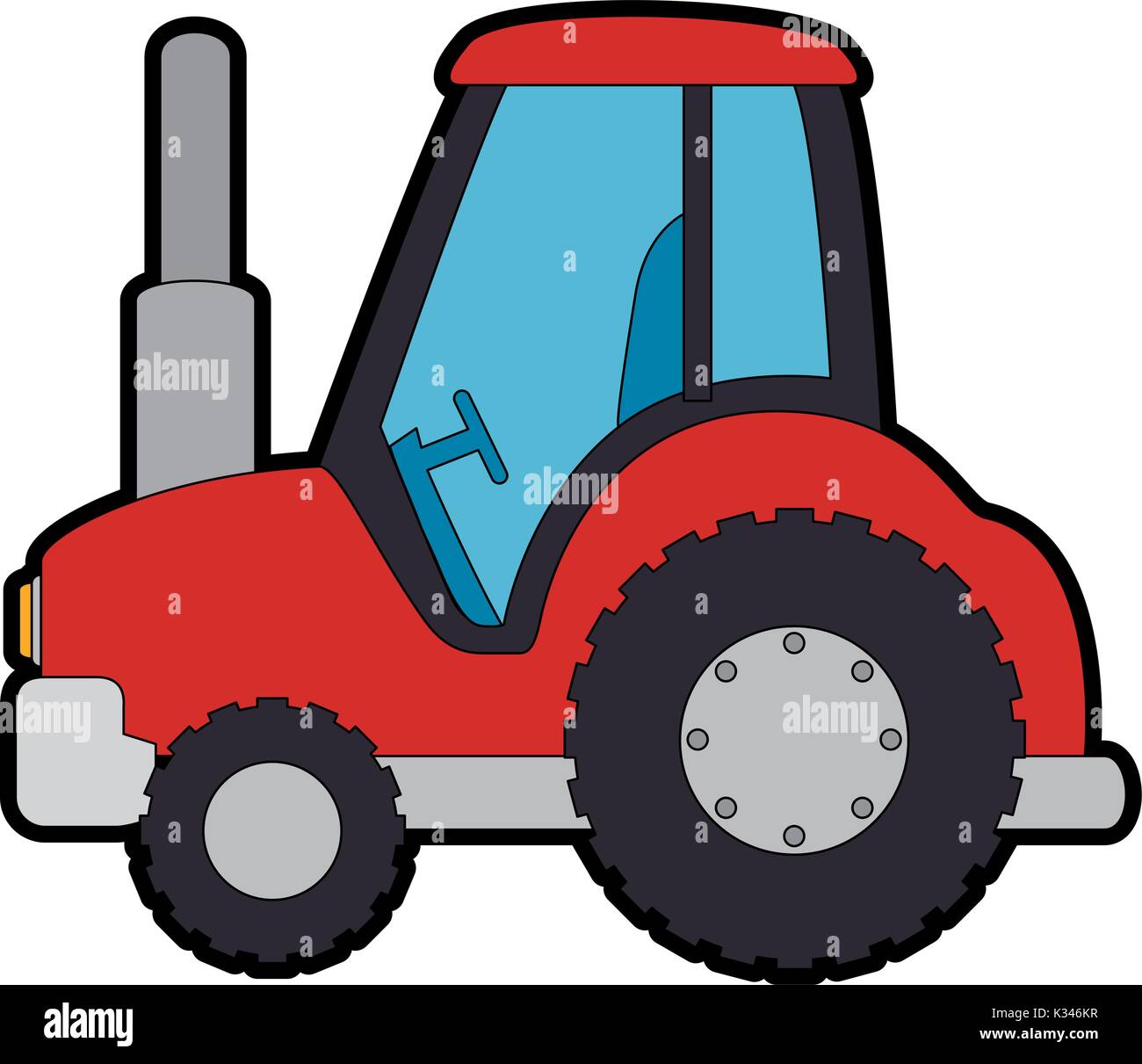 Farm tractor isolated icon Stock Vector Image & Art - Alamy