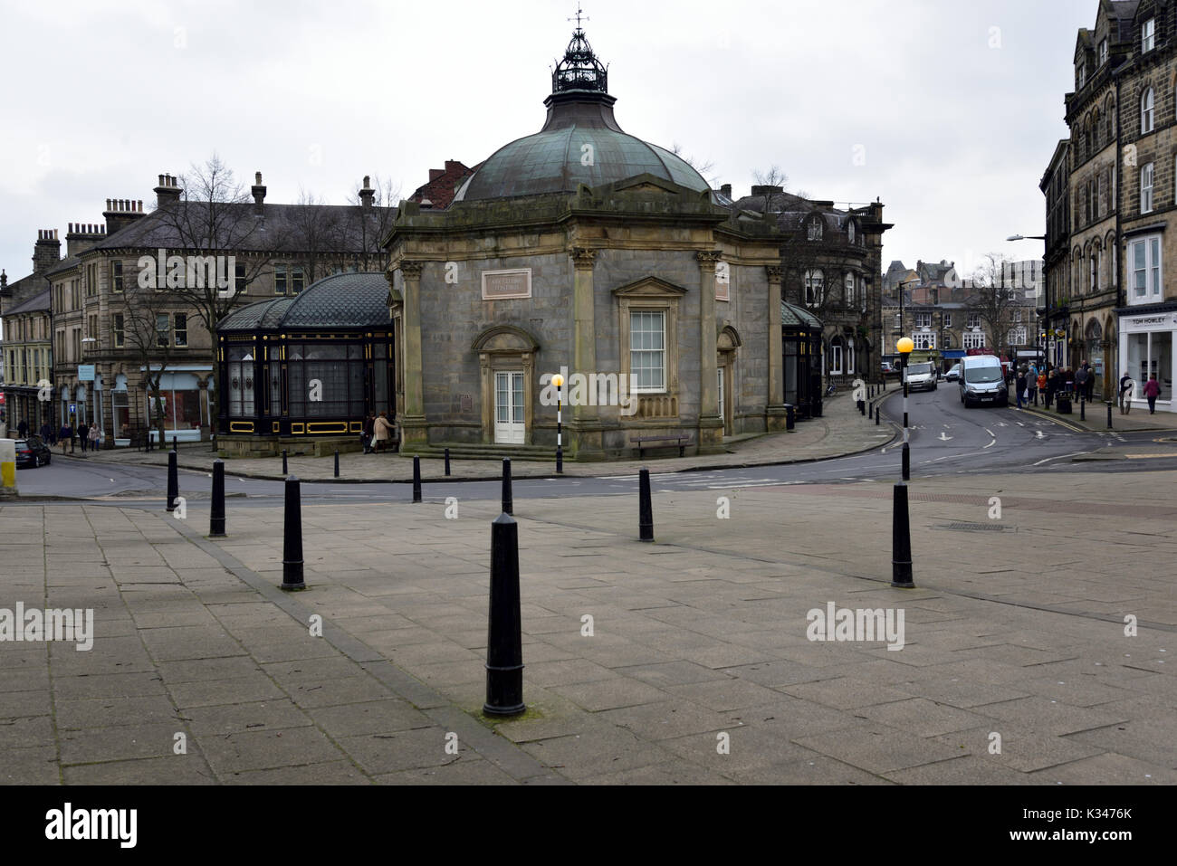 LANDSCAPE Harrogate is a spa town in North Yorkshire, England. Historically in the West Riding of Yorkshire, the town is a tourist destination and its Stock Photo