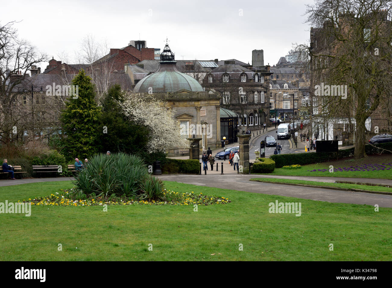 Harrogate, a spar town in North Yorkshire. Stock Photo
