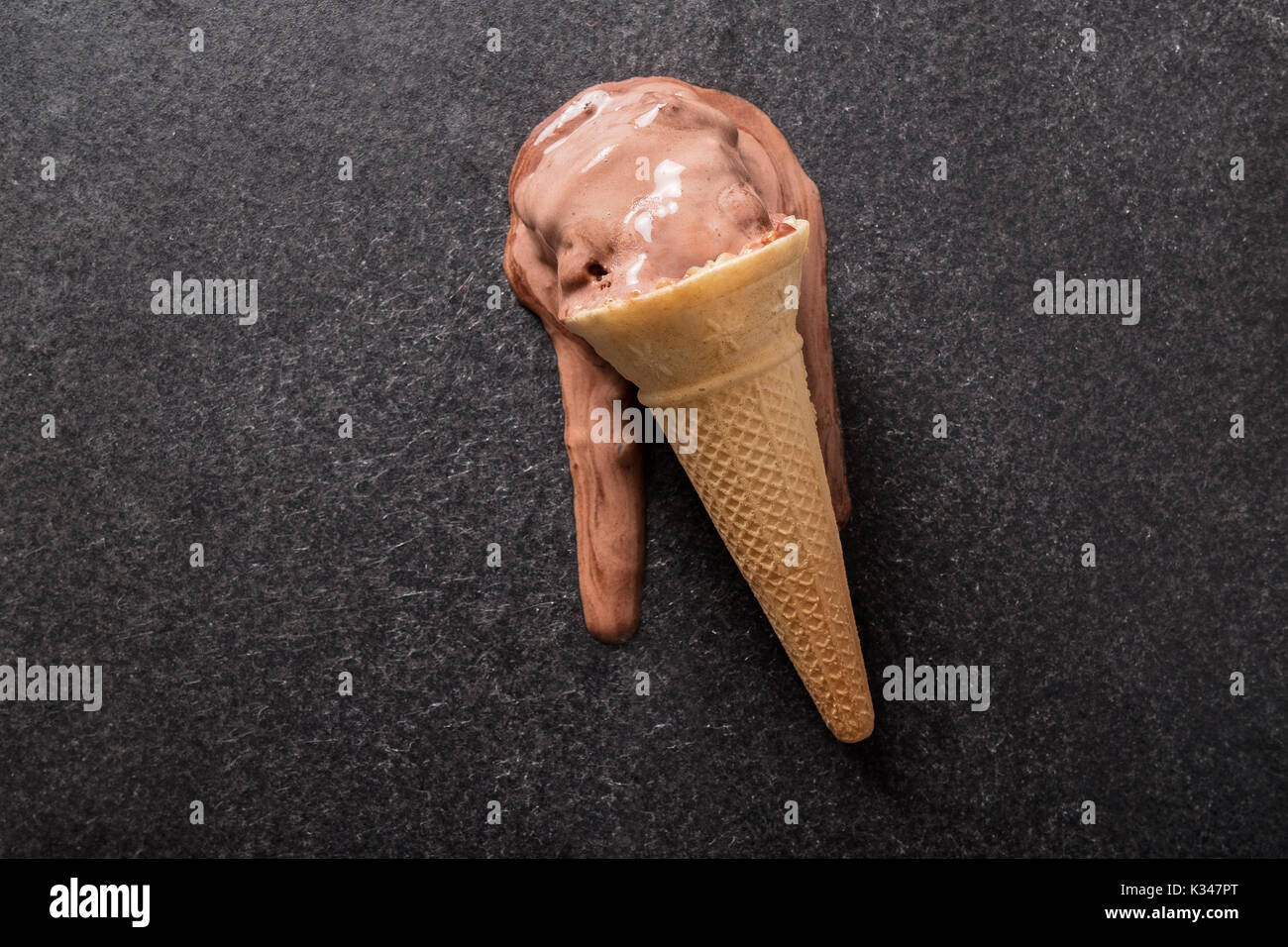 Chocolate ice cream melting hires stock photography and images Alamy