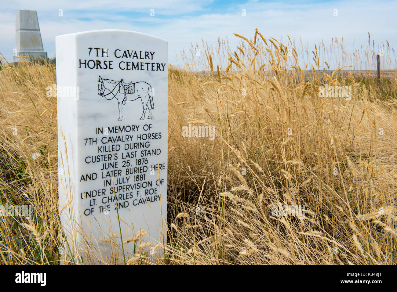 Little Bighorn Battlefield National Monument Stock Photo Alamy