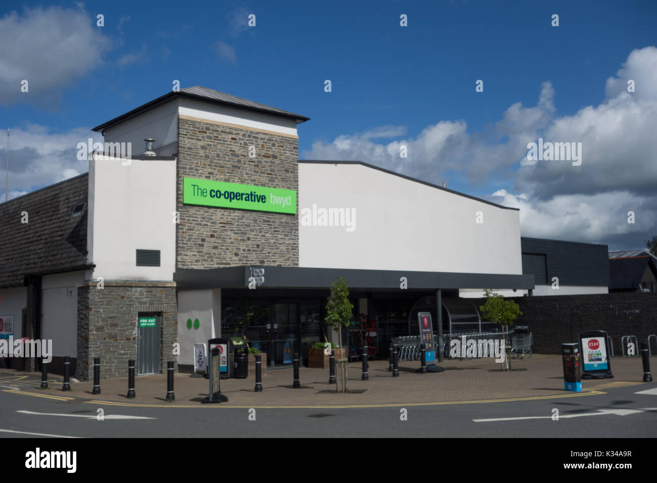 Coop Supermarket. Machynlleth Wales. UK Stock Photo Alamy