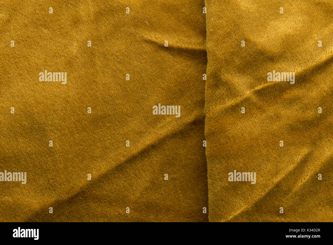 Expensive golden angora goat velour fabric mixed with silk fibers