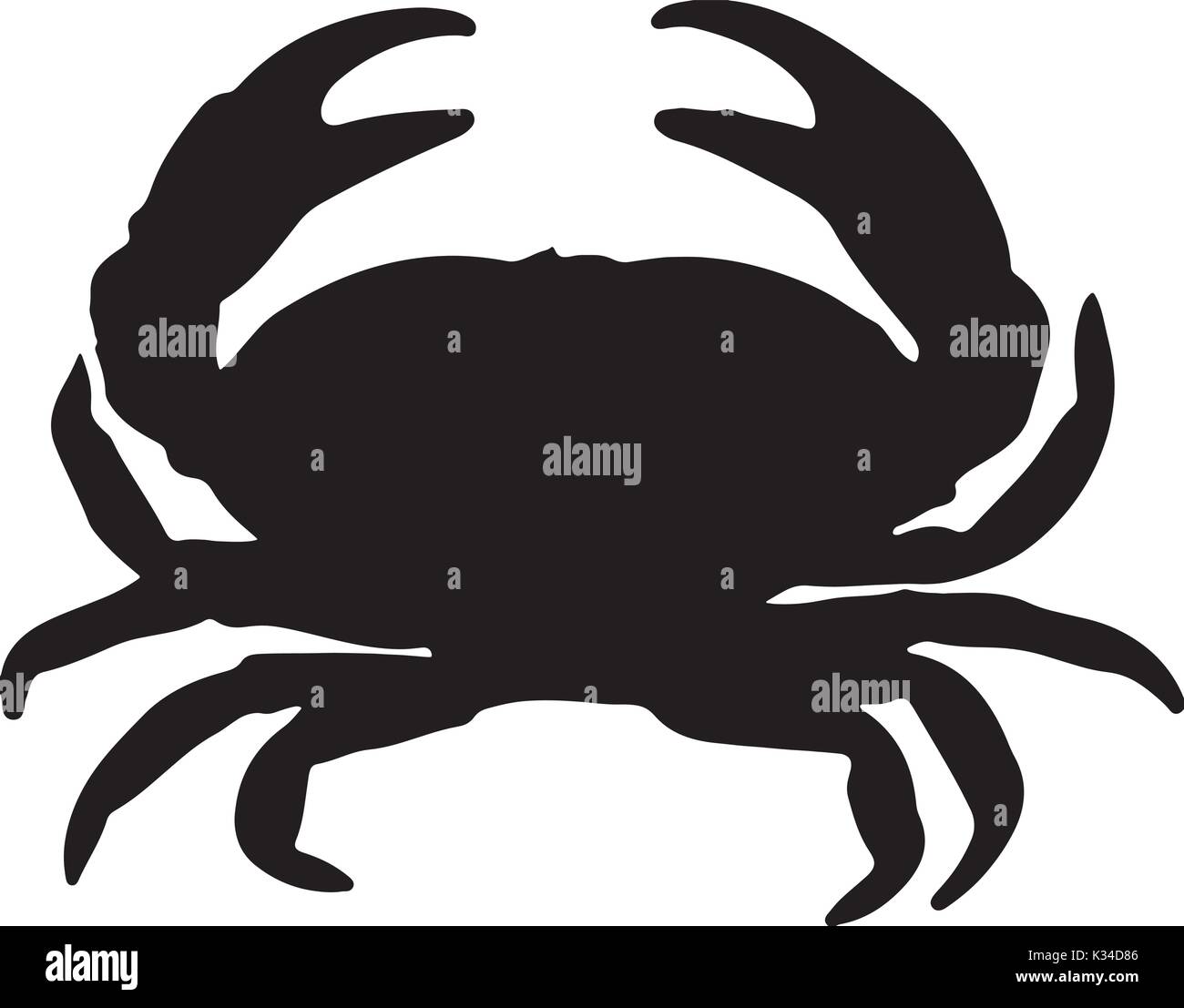 crab silhouette Stock Vector Image & Art Alamy