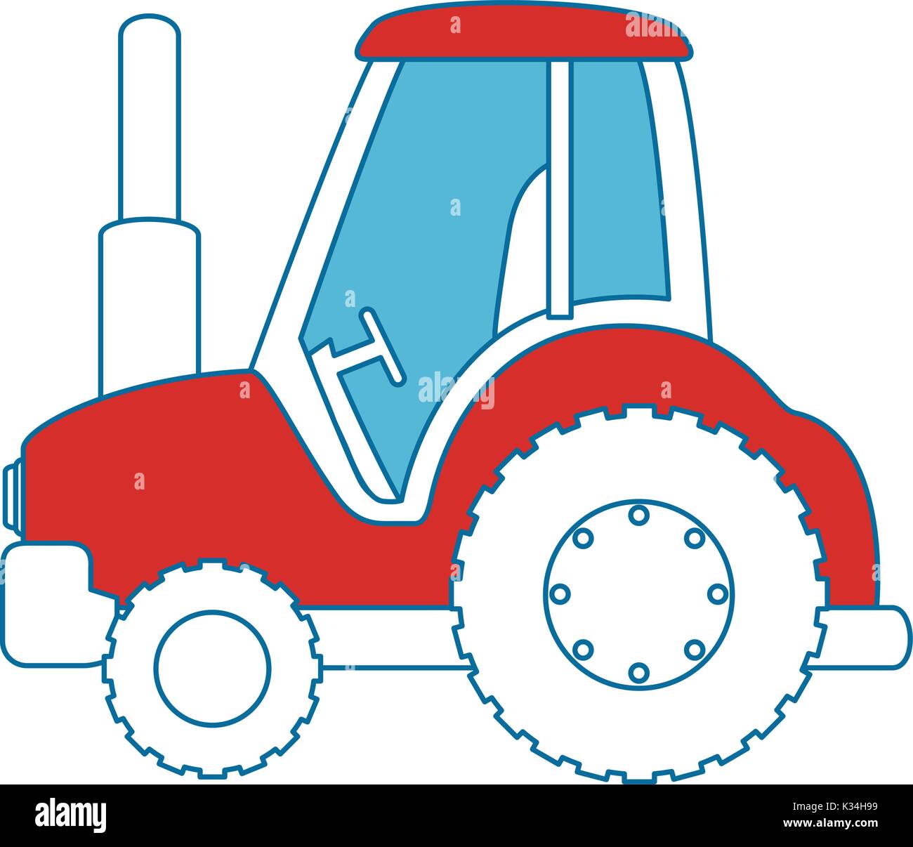 Farm tractor isolated icon vector illustration design Stock Vector ...