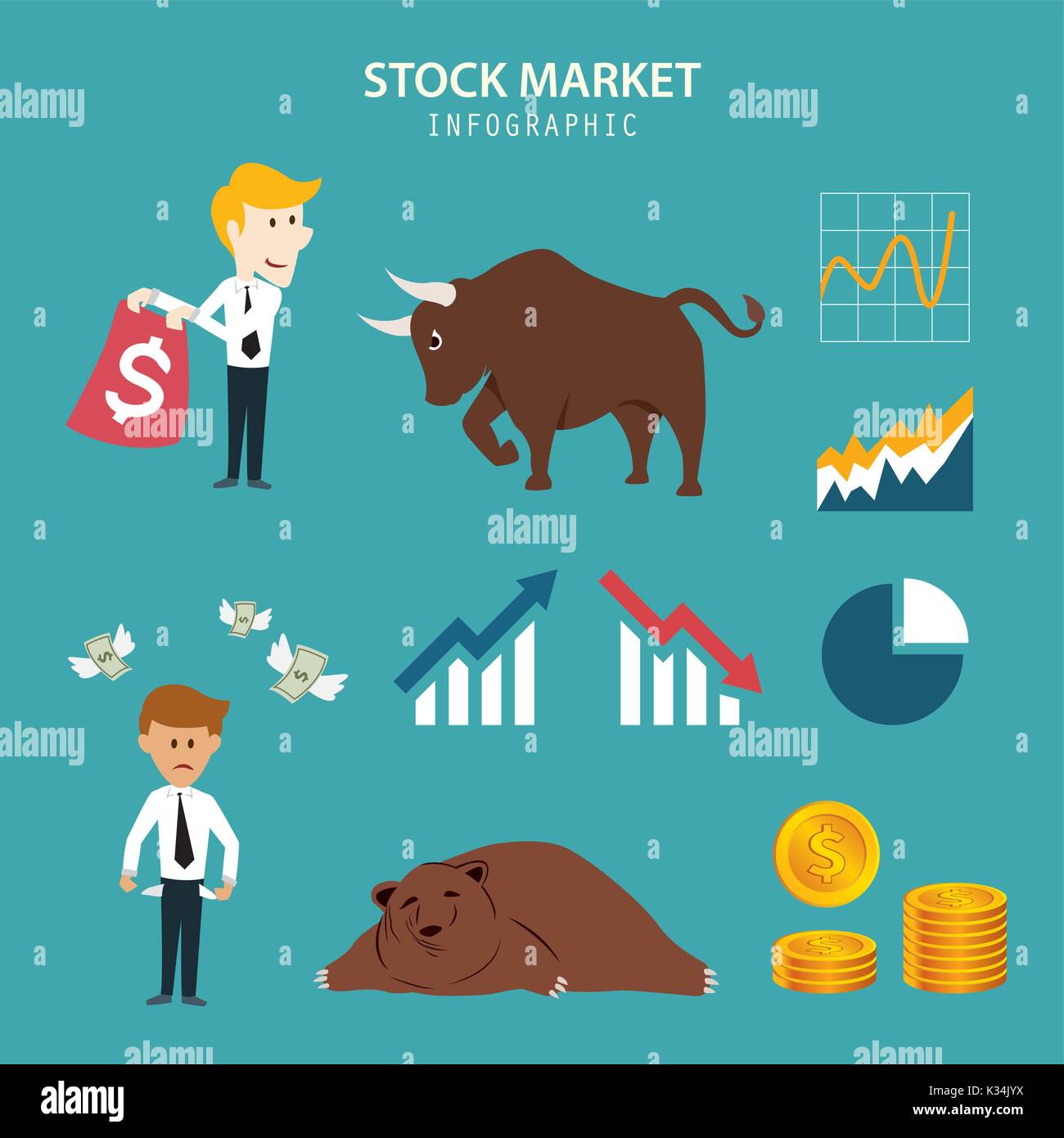 stock market infographic Stock Vector Image & Art - Alamy