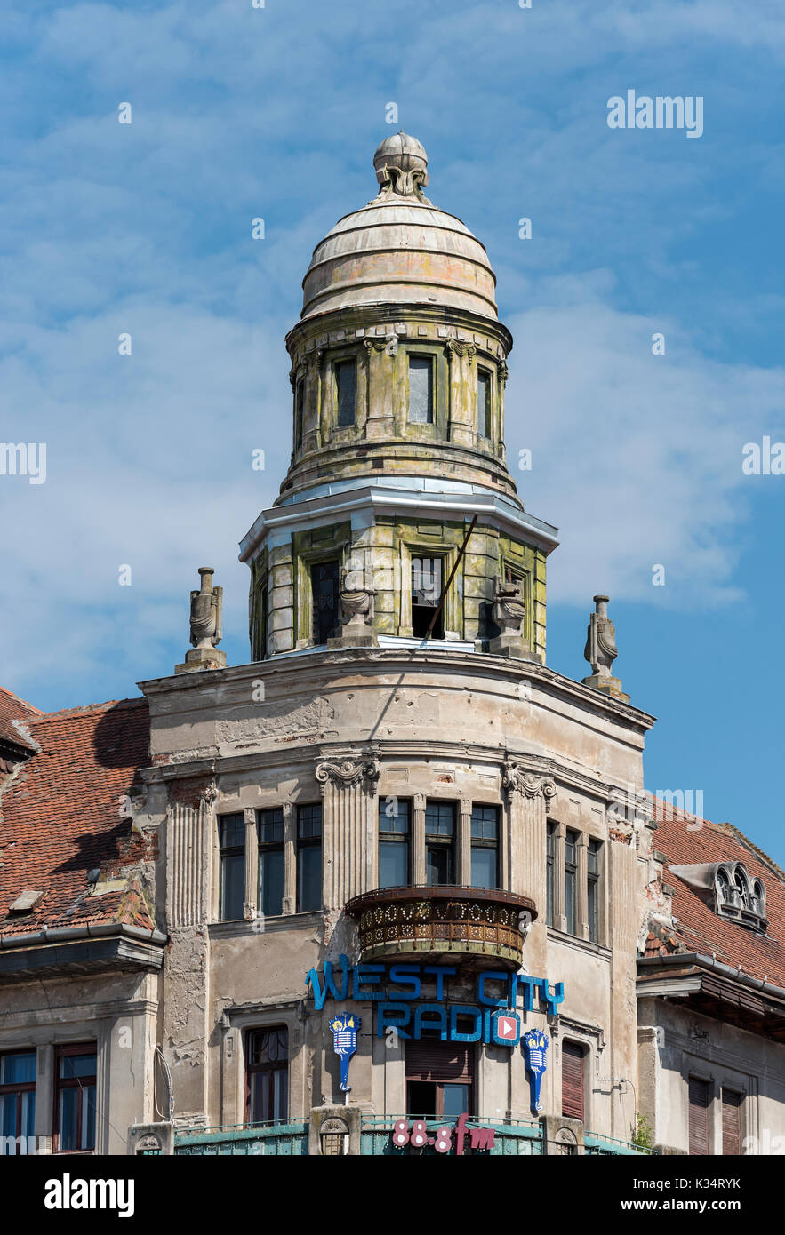Building at Liberty Square (Piata Libertatii), Timisoara, Romania Stock
