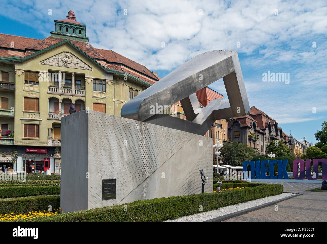 Memorial To Victims Of 1989 Revolution At Victory Square Piata