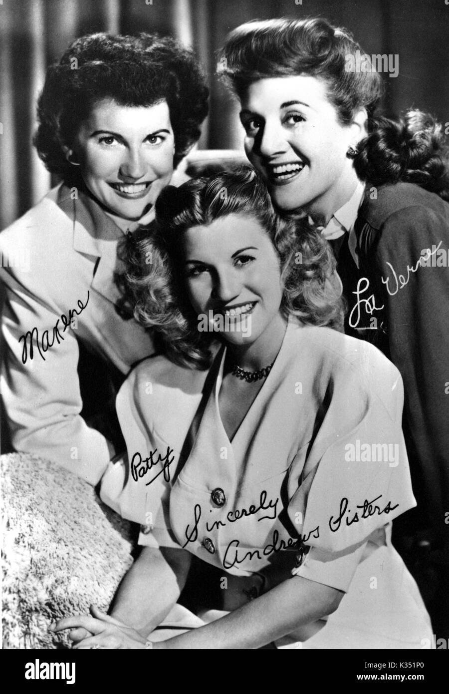 THE ANDREWS SISTERS Stock Photo