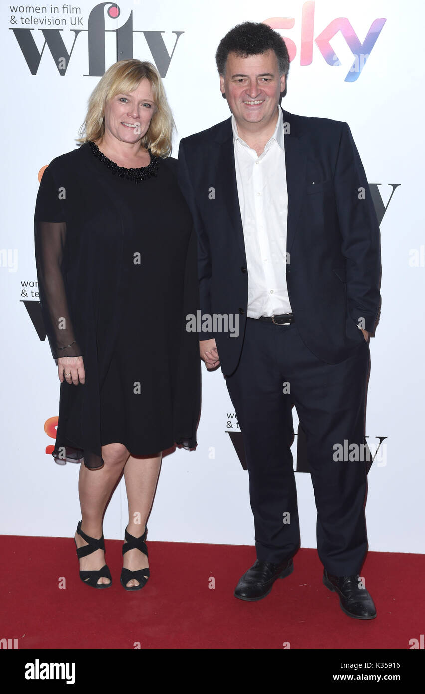 Photo Must Be Credited ©Alpha Press 079965 02/12/2016 Steven Moffat and Sue Vertue Women In Film & Television TV Awards 2016 London Hilton London Stock Photo