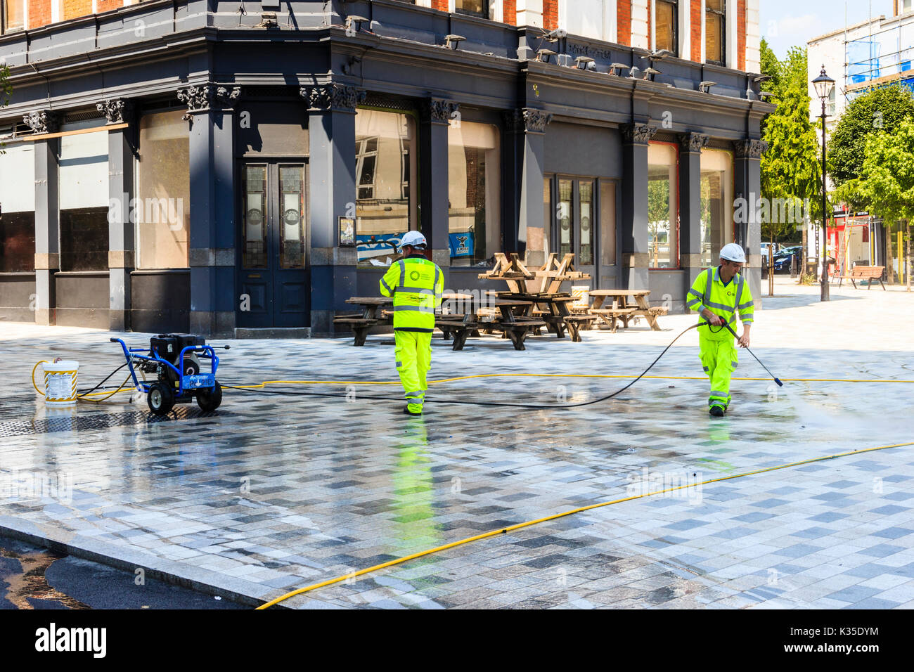 Council street cleaning hires stock photography and images Alamy