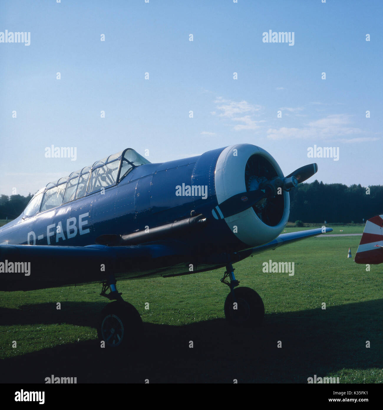 Flugzeug Boing Airplane aus dem Baujahr 1942 mit 550 PS, 1980er. Aircraft Boing Airplane from the year 1942 with 550 HP, 1980s. Stock Photo